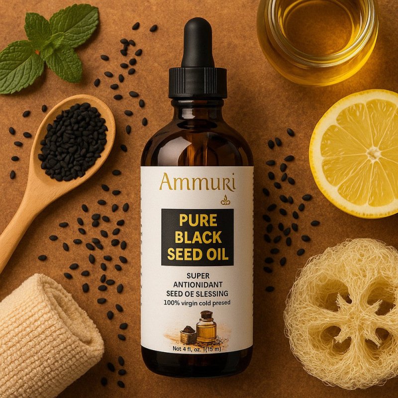 Organic Black Seed Oil - 100% Natural Anti - Inflammatory Immune Support - Herbal - PURE ORGANIC BLACK SEED OIL - British D'sire