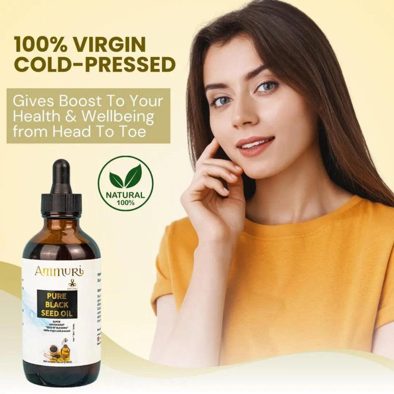 Organic Black Seed Oil - 100% Natural Anti - Inflammatory Immune Support - Herbal - PURE ORGANIC BLACK SEED OIL - British D'sire