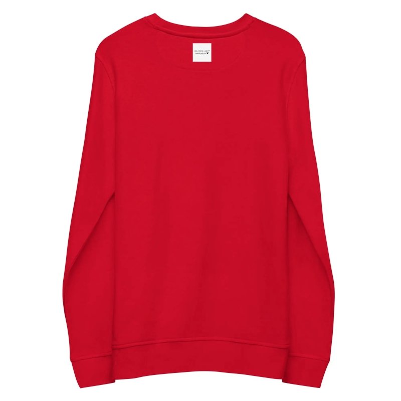 Organic Cotton Sweatshirt - Self Love Sweatshirt – Eco - Friendly Organic Cotton - EMBROIDERY - Unisex Premium Sweatshirt - British D'sire