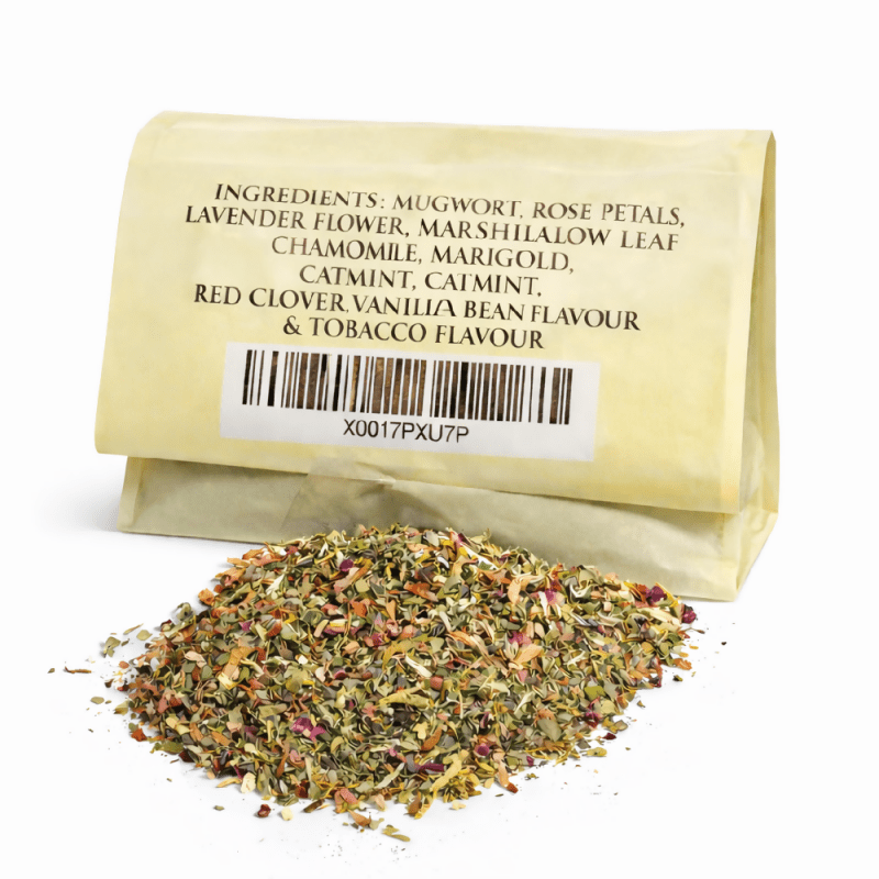Organic Herbal Smoke Mix (Calm) 100% Nicotine & Tobacco Free, Smoked Or Mix with Your Own (50grams) Secondary image
