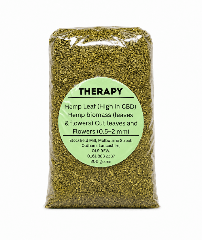 Organic Herbal Smoke Mix (THERAPY) . Peaceful Serenity. 100% Nicotine Free. 100% Mixed Herbs. 200 grams - British D'sire