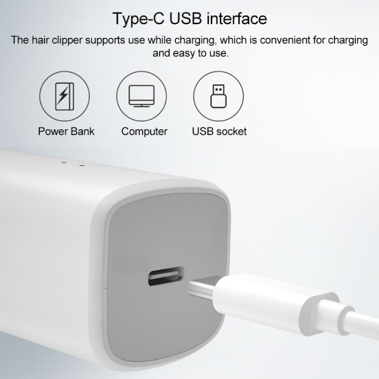 Original Xiaomi Enchen Boost Intelligent Fast Charging Electric Hair Trimmer Haircut Machine (White) - British D'sire