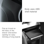 Original Xiaomi ENCHEN Water Proof Triple Rotary Double Ring Blade Shaving Head Electric Rechargeable Shaver For Men(Silver) - British D'sire