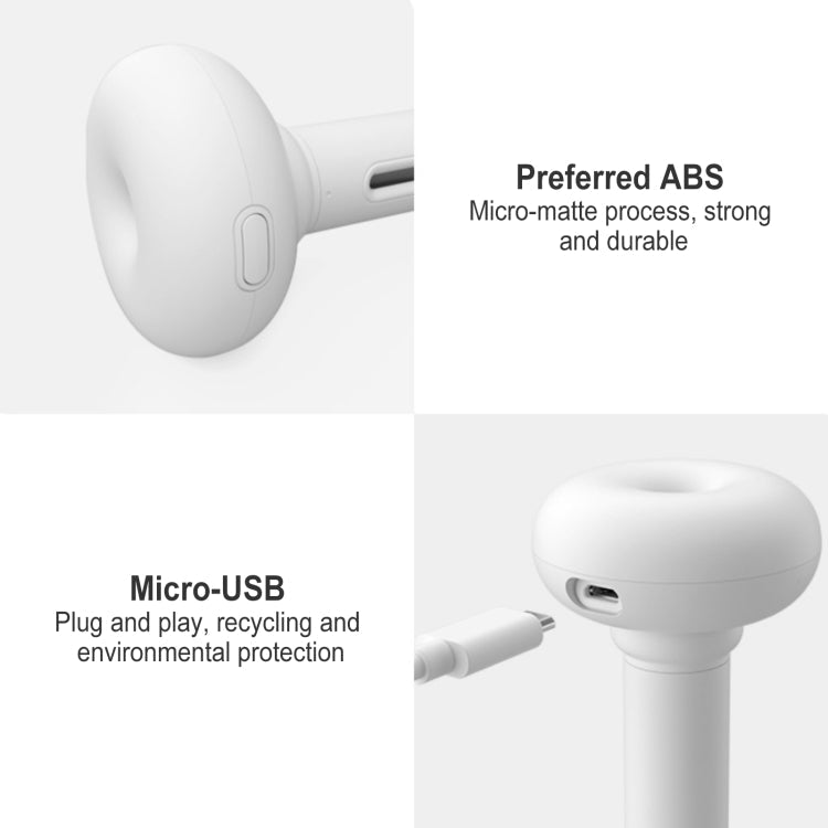 Original Xiaomi JISULIFE Portable Desktop USB Mini Silent Doughnut Humidifier,Upgraded Version(White) - British D'sire