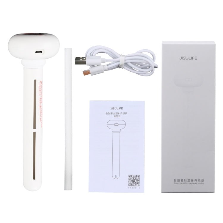 Original Xiaomi JISULIFE Portable Desktop USB Mini Silent Doughnut Humidifier,Upgraded Version(White) - British D'sire