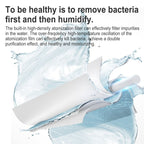 Original Xiaomi JISULIFE Portable Desktop USB Mini Silent Doughnut Humidifier,Upgraded Version(White) - British D'sire