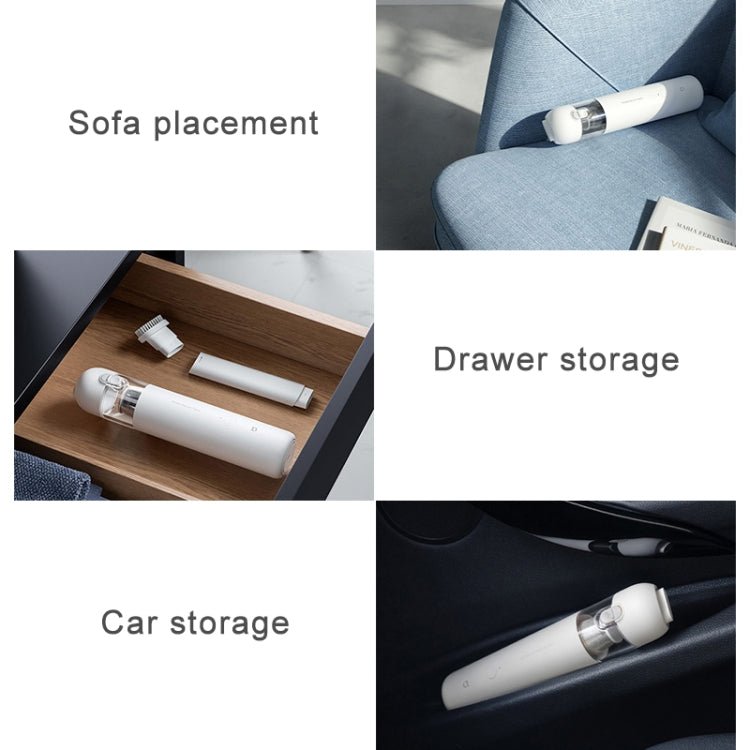 Original Xiaomi Mijia 120W 13000Pa Portable Handheld Car Home Vacuum Cleaner Dust Catcher Cleaning Tools(White) - British D'sire