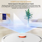 Original Xiaomi Mijia 3C Enhanced Robot Vacuum Cleaner Automatic Sweeping Mopping, US Plug(White) - British D'sire