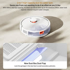 Original Xiaomi Mijia 3C Enhanced Robot Vacuum Cleaner Automatic Sweeping Mopping, US Plug(White) - British D'sire