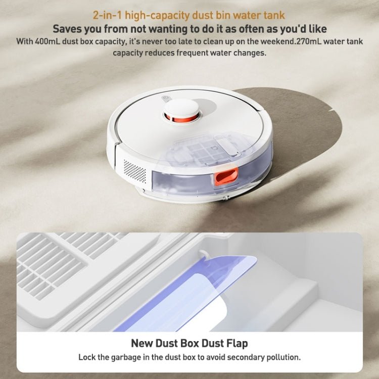 Original Xiaomi Mijia 3C Enhanced Robot Vacuum Cleaner Automatic Sweeping Mopping, US Plug(White) - British D'sire