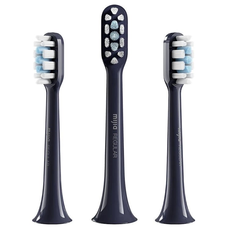 Original Xiaomi Mijia 3pcs Brush Head Standard Type for Sonic Electric Toothbrush T301 / T302(Black) - British D'sire