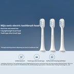 Original Xiaomi Mijia 3pcs Brush Head Standard Type for Sonic Electric Toothbrush T301 / T302(White) - British D'sire