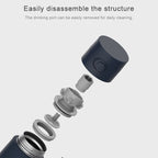 Original Xiaomi Mijia 480ML Insulation Vacuum Thermal Cup Water Bottle(Navy Blue) - British D'sire