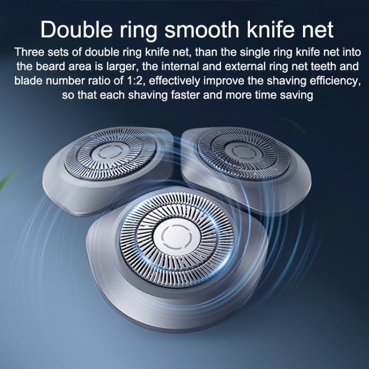 VITRAX - Original Xiaomi Mijia Electric Shaver S101 (Blue) – 3 Cutter Head, Double Ring Blade – IPX7 Waterproof – Type-C Fast Charging – 60-Day Battery Life. Secondary image