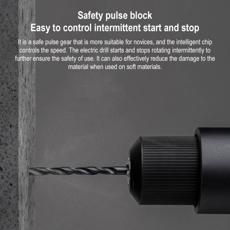 Original Xiaomi Mijia Household Brushless Smart Screen Display Electric Drill, US Plug - British D'sire