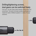 Original Xiaomi Mijia Household Brushless Smart Screen Display Electric Drill, US Plug - British D'sire
