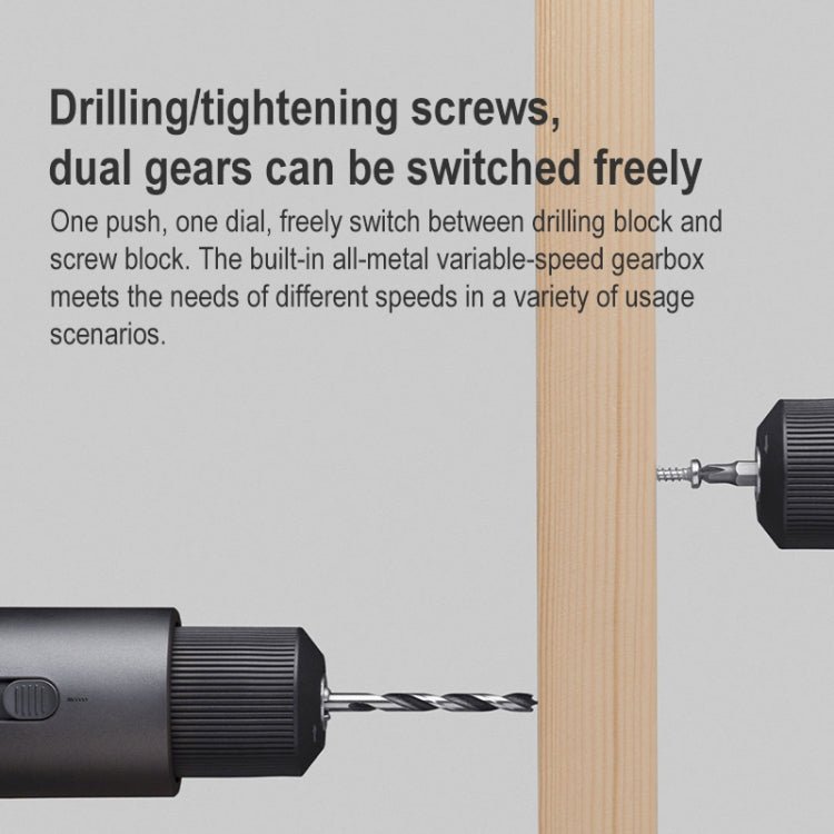Original Xiaomi Mijia Household Brushless Smart Screen Display Electric Drill, US Plug - British D'sire