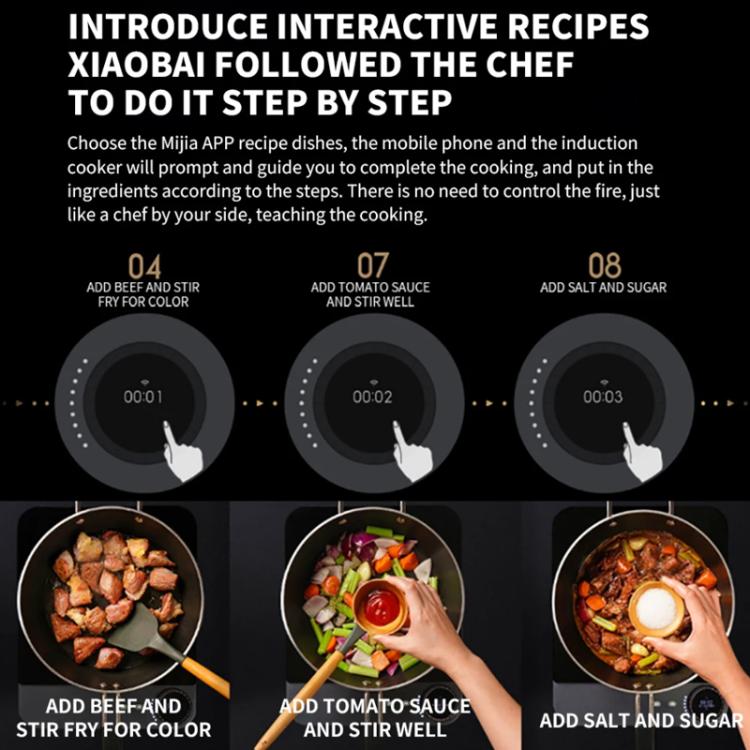 Original Xiaomi Mijia Smart Ultra - thin Induction Cooker 2100W Home Induction Cooker(US Plug) - British D'sire
