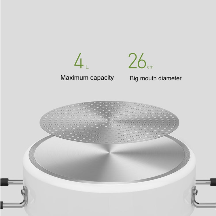 Original Xiaomi Mijia ZWZ 4L Food Grade Non - stick Stockpot, Compatible with Mijia Induction Cooker (HC9071)(White) - British D'sire
