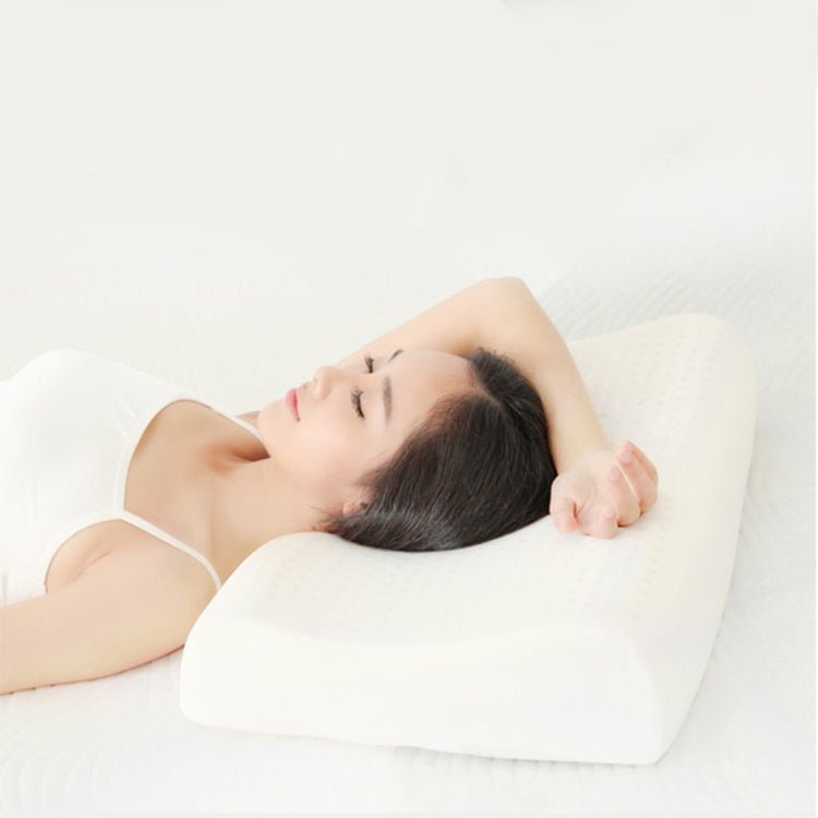Original Xiaomi Youpin 8H Z2 Natural Latex Pillow Soft Breathable Spine Protection Massage Care Pillow with Cotton Pillowcase - British D'sire