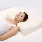 Original Xiaomi Youpin 8H Z2 Natural Latex Pillow Soft Breathable Spine Protection Massage Care Pillow with Cotton Pillowcase - British D'sire