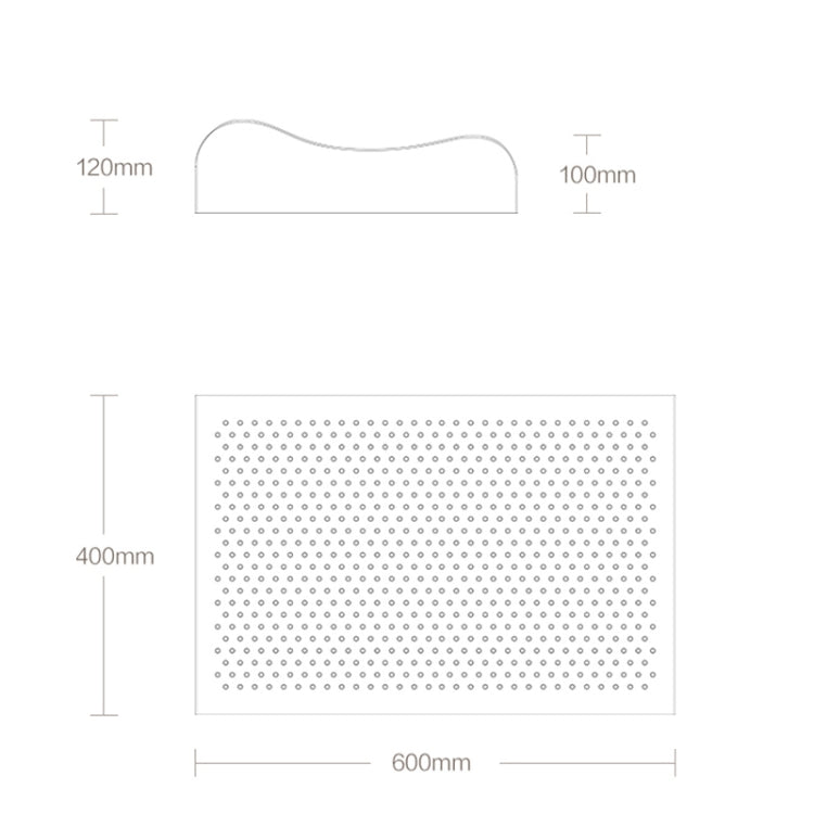 Original Xiaomi Youpin 8H Z2 Natural Latex Pillow Soft Breathable Spine Protection Massage Care Pillow with Cotton Pillowcase - British D'sire