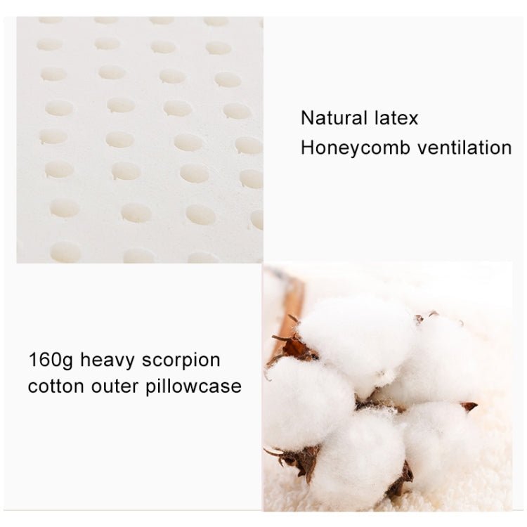 Original Xiaomi Youpin 8H Z2 Natural Latex Pillow Soft Breathable Spine Protection Massage Care Pillow with Cotton Pillowcase - British D'sire