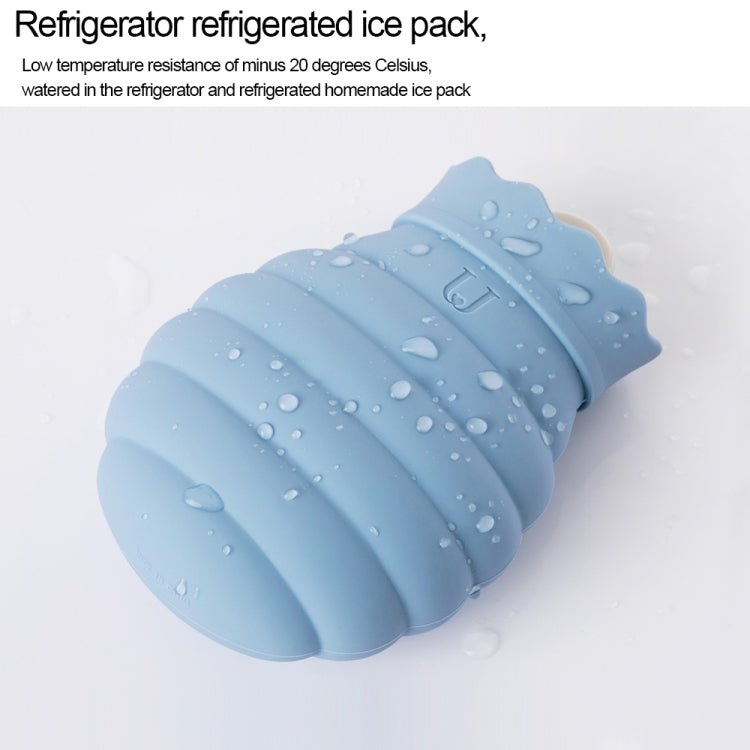 Original Xiaomi Youpin Jotun Judy Warm Water Bag Silicone Hot Water Bag Small Size：15x10x5.8cm(Gray Blue) - British D'sire