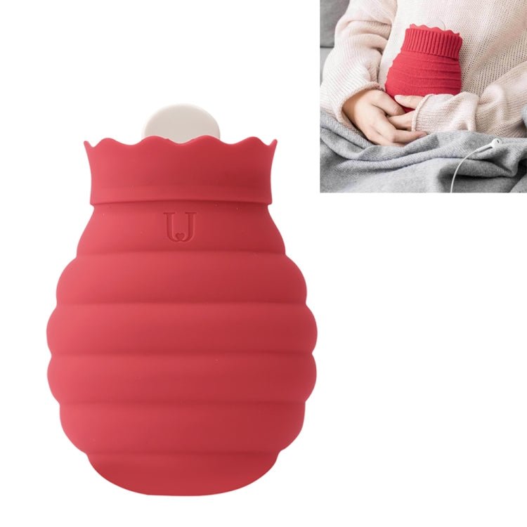 Original Xiaomi Youpin Jotun Judy Warm Water Bag Silicone Hot Water Bag Small Size：15x10x5.8cm(Red) - British D'sire Main image