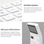 Original Xiaomi Youpin LEMO Rice Calculator 12 - bit LED Display ABS Material 6 Degree Angle(White) - British D'sire