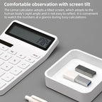 Original Xiaomi Youpin LEMO Rice Calculator 12 - bit LED Display ABS Material 6 Degree Angle(White) - British D'sire