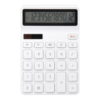 Original Xiaomi Youpin LEMO Rice Calculator 12 - bit LED Display ABS Material 6 Degree Angle(White) - British D'sire