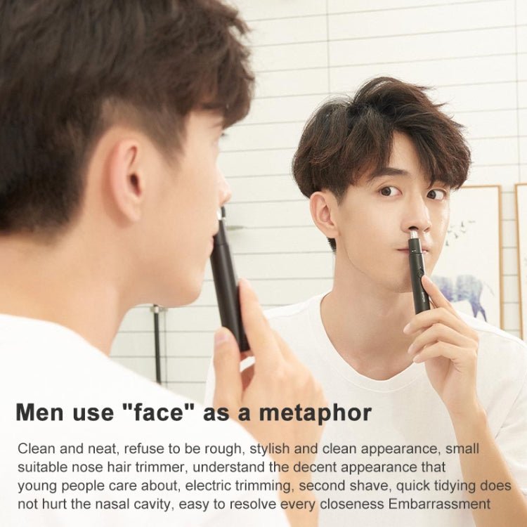 Original Xiaomi Youpin ShowSee DC 1.5V 2W Portable Waterproof Safe Electric Nose Hair Trimmer Shave Blade Secondary image
