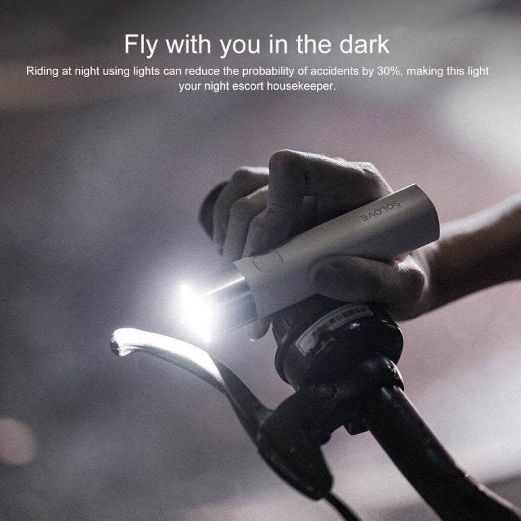 Original Xiaomi Youpin SOLOVE LED Flashlight 3000mAh USB Multi - function Portable Lighting(Black) - British D'sire