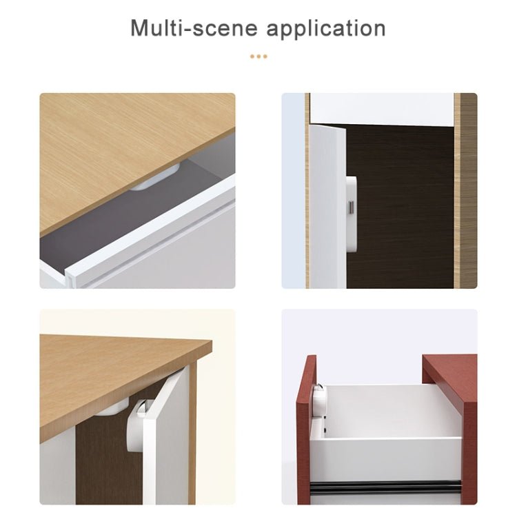 Original Xiaomi Youpin YEELOCK Smart Drawer Cabinet Lock Switch, US Plug(White) - British D'sire