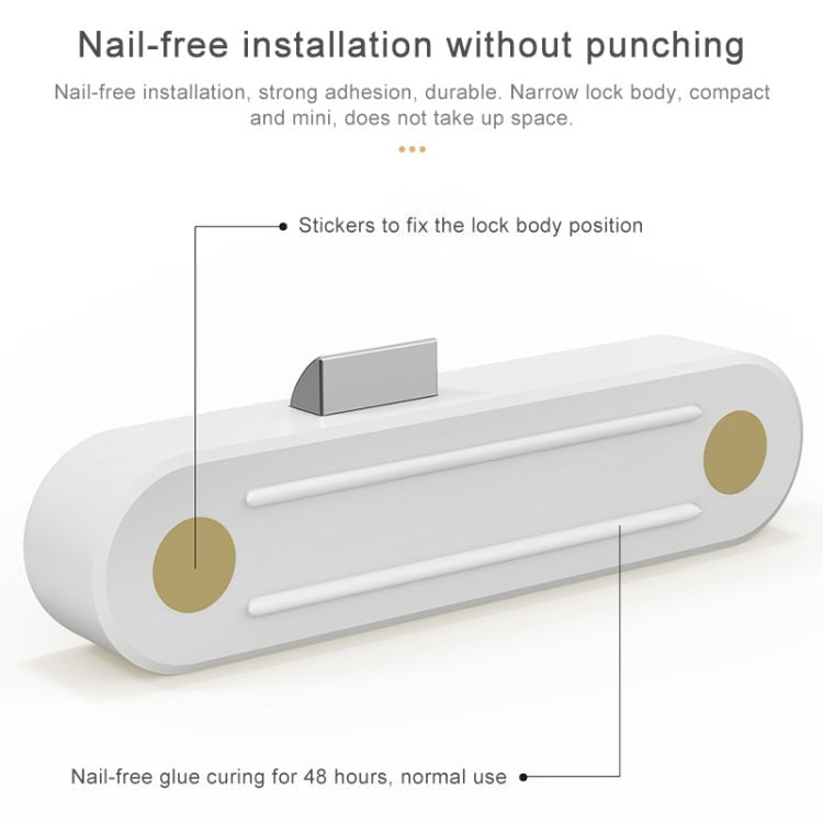 Original Xiaomi Youpin YEELOCK Smart Drawer Cabinet Lock Switch, US Plug(White) - British D'sire