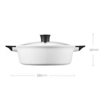 Original Xiaomi Zhiwu Soup Pot Household 4L Non - stick Food Stockpot Aluminum Alloy Electric Hot Pot(White) - British D'sire