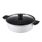 Original Xiaomi Zhiwu Soup Pot Household 4L Non - stick Food Stockpot Aluminum Alloy Electric Hot Pot(White) - British D'sire