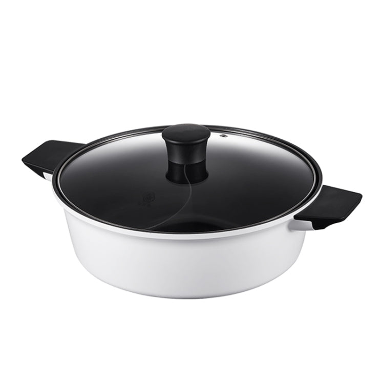 Original Xiaomi Zhiwu Soup Pot Household 4L Non - stick Food Stockpot Aluminum Alloy Electric Hot Pot(White) - British D'sire