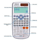 OSALO OS - 991ES PLUS 10+2 Digits Multi - functional Student Function Scientific Calculator Solar Energy Dual Power Calculator - British D'sire