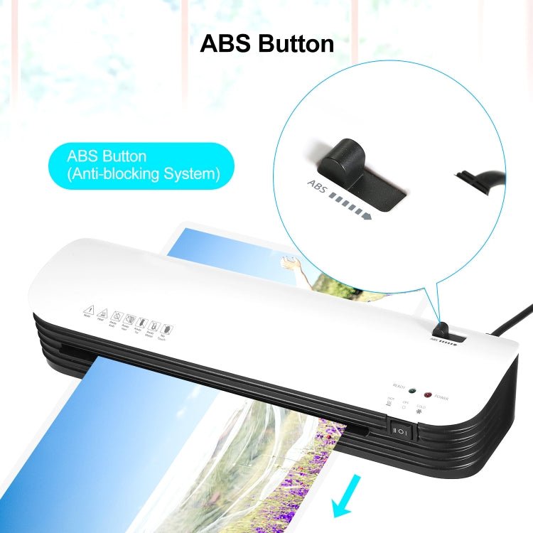 Osmile SL299 A4 Laminator Machine Set With 15 Laminating Pouches Paper Cutter Corner Rounder(EU Plug) - British D'sire