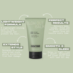 OSMO Blow Out Balm | Blow Dry Balm | 90% Natural Ingredients | Body, Volume & Shine | Vegan. 150ml. - Hair Care & Styling - British D'sire