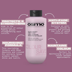 OSMO Colour Save Conditioner | Vitamin E & UV Filters | Anti - Fade for Coloured Hair. 400ml - Conditioners - British D'sire