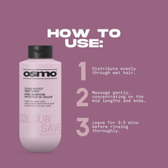 OSMO Colour Save Conditioner | Vitamin E & UV Filters | Anti - Fade for Coloured Hair. 400ml - Conditioners - British D'sire