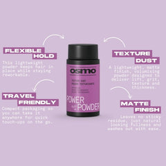 OSMO Power Powder | Matte Texturising Dust | Volume, Lift and Fuller Hair | Vegan. 15g. - Hair Care - British D'sire