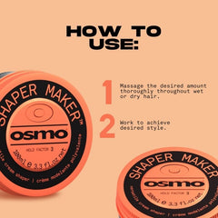 Osmo Shaper Maker | Grooming Molding Cream | Strength & Condition. Vegan. 100ml. - Hair Care - British D'sire
