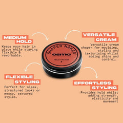 Osmo Shaper Maker 'Traveller' | Grooming Molding Cream | Strength & Condition. Vegan. 25ml. - Hair Care & Styling - British D'sire
