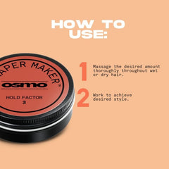 Osmo Shaper Maker 'Traveller' | Grooming Molding Cream | Strength & Condition. Vegan. 25ml. - Hair Care & Styling - British D'sire