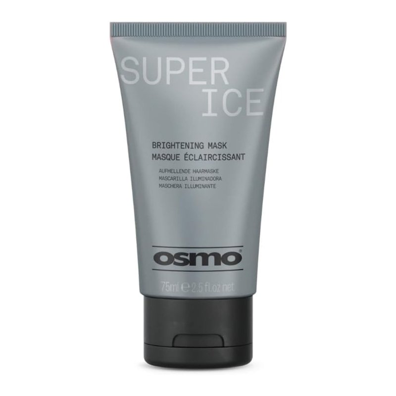 OSMO Super Ice Brightening Mask | Black Pigment for Toning Blonde Hair | Bleached & Natural Blonde Hair | Vegan. 75ml - Hair Mask - British D'sire