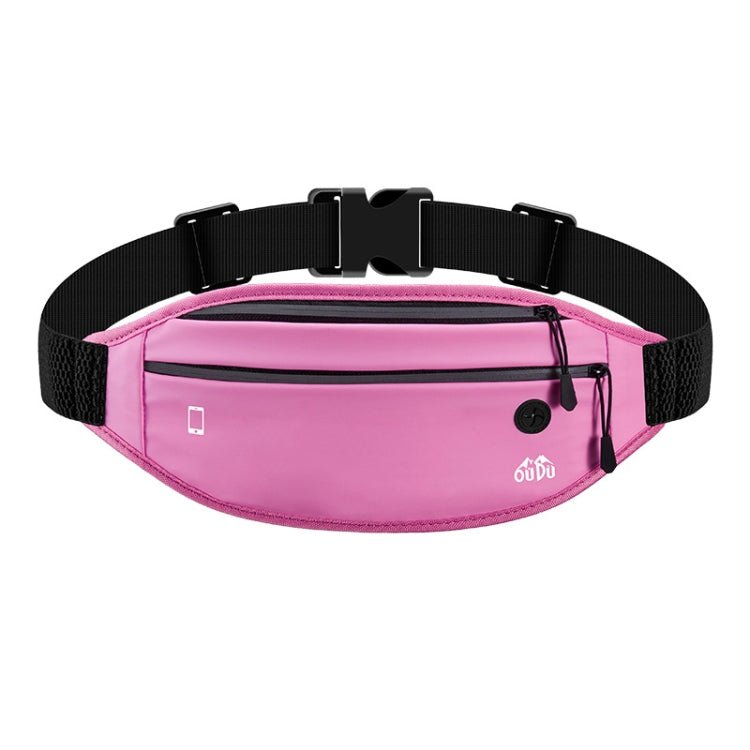 OUDU Outdoor Sports Portable Waist Pack Male And Female Running Waterproof Cell Phone Bag(Pink) - British D'sire Main image